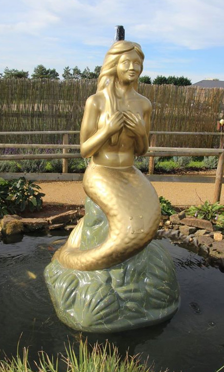 Mermaid Fountain fibreglass moulding repair 1