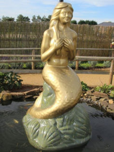 Front profile of Mermaid Fountain